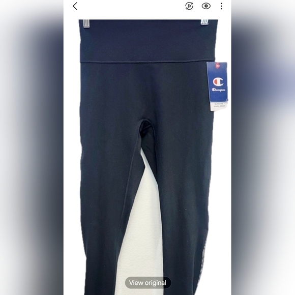 Champion Soft Touch Mesh 7/8 Tight Black Legging Women's Size Medium - Picture 4 of 12